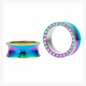 Freshtrends Cz Rimmed Titanium-plated Rainbow Tunnel - Inc Best Workplaces 2018
