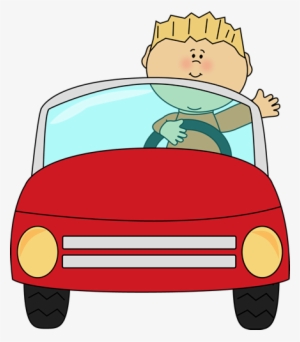 Driving Png File - Boy Driving A Car Clipart