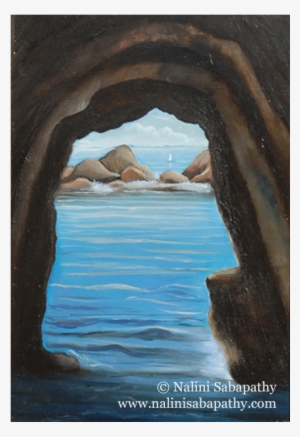 “cave In Vernazza, Cinque-terre, Italy” Oil On Wood, - Work Of Art