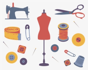 Tailor Shop Icons Illustration Free Vector Download - Tailor Shop Logo Png