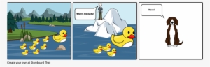 Holden Sees Ducks - Cartoon