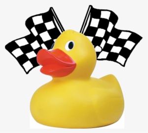 Adopt A Duck For The Family Center » Ducks - Checkered Flag Black And White