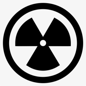 The Logo Is A Typical Radiation Or Nuclear Symbol - Black Circle