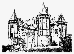 Chateau, Castle, Architecture, Towers, Medieval - Medieval Castle Drawing Png