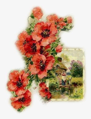 Soave Background Transparent Vintage Flowers House - Artificial Flower