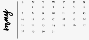 May - Number