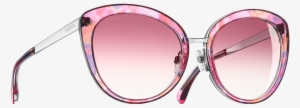 Butterfly Sunglasses, Acetate & Metal-multicolor Pink