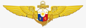 Philippine Navy Aviators Badge - 8 Inch Navy Flight Officer Wings Decal