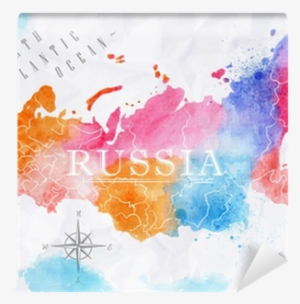 Retro Map Russia