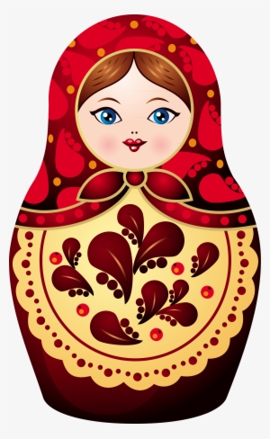 Matryoshka Sticker Pixers We - Russian Nesting Doll Clip Art