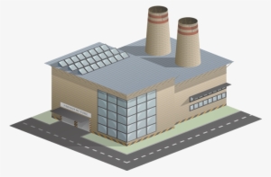 Graphic Royalty Free To Medium Warehouse - Factory Building Clipart