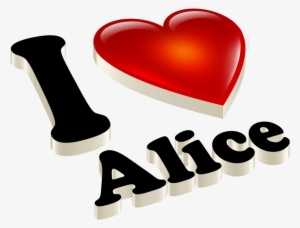 Alice Heart Name Transparent Png - Tania Name