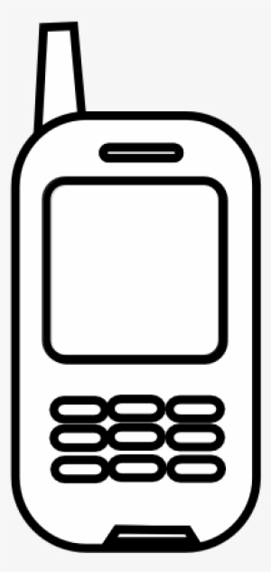 28 Collection Of Telephone Clipart Black And White - Celular Blanco Y Negro