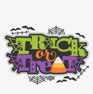 Clipart Library Library Halloween Trick Clip Art Bucklin - Trick Or Treat Word Clipart