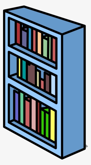 Blue Bookshelf Sprite 007 - Bookshelf Sprite Png
