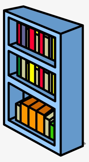 Blue Bookshelf Sprite 006 - Bookcase