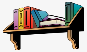 28 Collection Of Bookshelf Clipart Transparent - Book Is On The Shelf