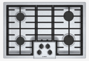 30" 4 Burner Gas Cooktop, Ngm5056uc, Stainless Steel - Bosch Gas Cooktop 30 Inch