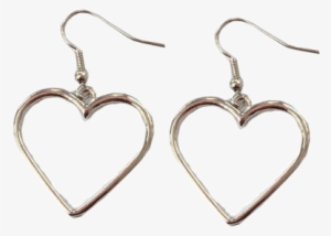 Itgirl Shop Metallic Vintage Heart Earrings Aesthetic - Grunge Vintage Aesthetic Png
