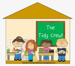 Classroom Clean Up Clipart - Cleaning Classroom Clipart