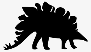 Stegosaurus Silhouette Clipart - Dinosaur Silhouettes Png