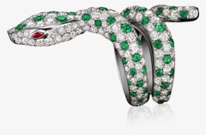 Divine Serpent Spotted Ring - Serpent Ring Diamond