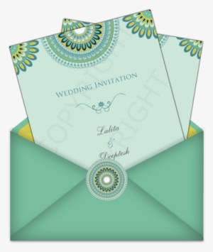 Letter Style Email Indian Wedding Invitation Design - Invitation Cards Png