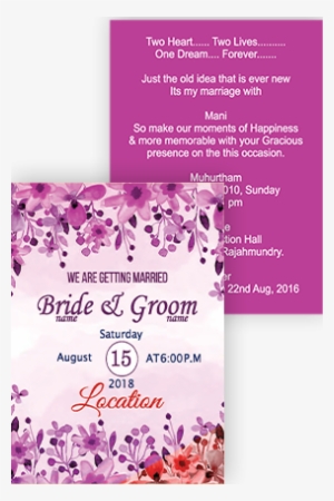 Customized Wedding Cards Online Marriage Invitation - Marriage Wedding Invitation Card