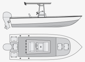 Types Of Fishing Boats - Open Fisherman Boat Drawing