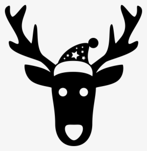 Christmas Reindeer Frontal Head Comments - Icono De Reno