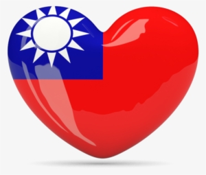 Taiwan Flag Heart Png