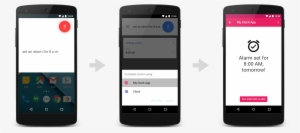 Image Showing Google Voice Actions Invoking An App - Actions On Google App