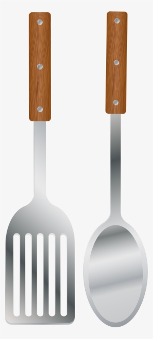 Kitchen Spoon And Spatula Png Clipart - Clip Art
