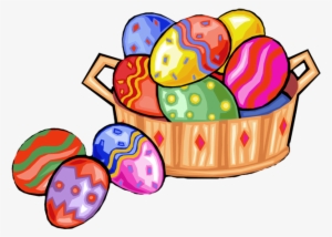 Easter Clipart - Easter Eggs In Basket Clip Art
