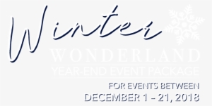 For Events Between December - Calligraphy