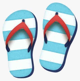 Beach Slippers On Shabby Summer Background Royalty - Slippers Clipart Png