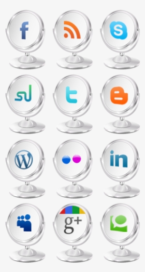 Makeup Mirror Type Social Networking Icons - Fb Icon Media Social