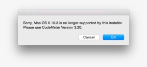Cm Driver Install Error - Error Dialog Mac