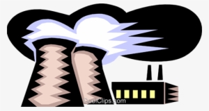 Smoke Stack Royalty Free Vector Clip Art Illustration