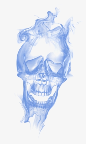 Smoke Skull Png - Blue Smoke Png Skull