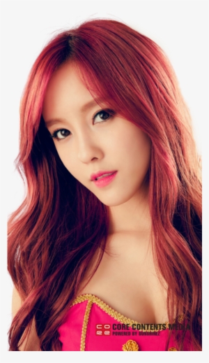 If You Have A Yellowish Skin Tone, This Red Hair Color - Hyomin T Ara