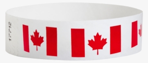 canada flag 3/4” tyvek wristbands - canada
