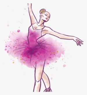 Ballet Dancer Watercolor Painting Vector Swan Lake