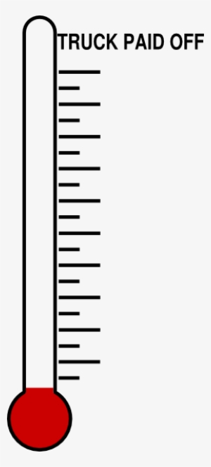 Blank Fundraising Thermometer Clip - Goal Thermometer Template