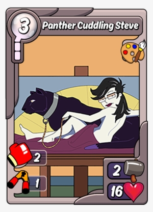 Panther Cuddling Steve - Wikia