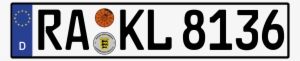 The Post 1994 German Number Plate Format - Vehicle Registration Plate