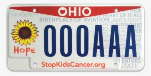 License Plate - Ohio First In Flight License Plate