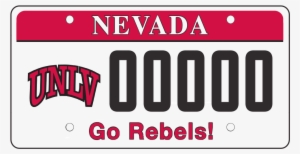 Image Of A License Plate With Unlv And The Text "go