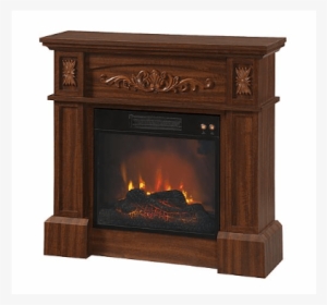 Heat Up With This Electric Fireplace For Only $23 Yes - Essential Home Livingston Electric Fireplace, Brown