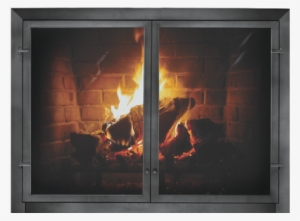 Outdoorpatio-23 - Thermorite Normandy Custom Masonry Fireplace Door